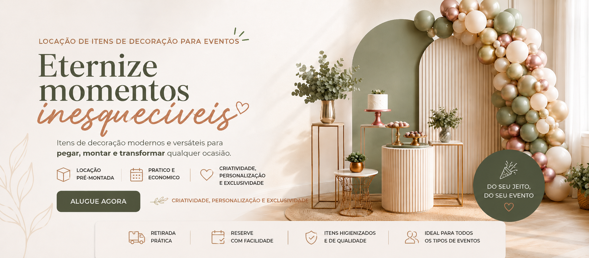Personalize Locação de Festas - Banner 1