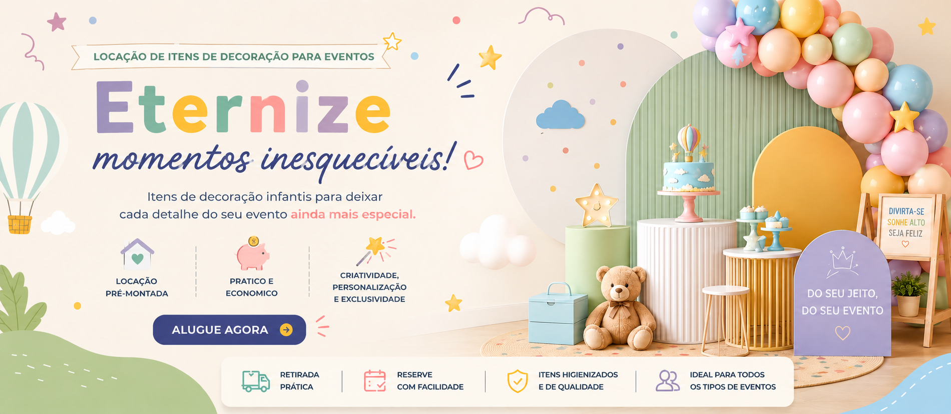 Cenários e Kits Personalizados - Banner 2