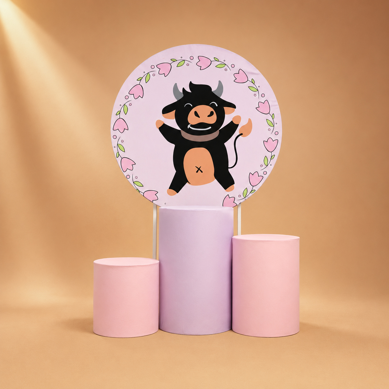 Kit Cilindros e Painel Personalizados - BOI DA CARA PRETA