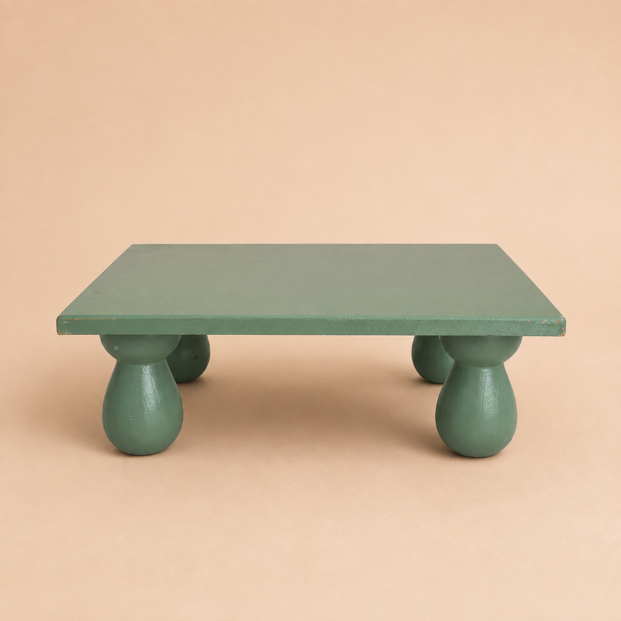 Mesa Baixa Cogumelo Verde Sálvia - 1Pc.