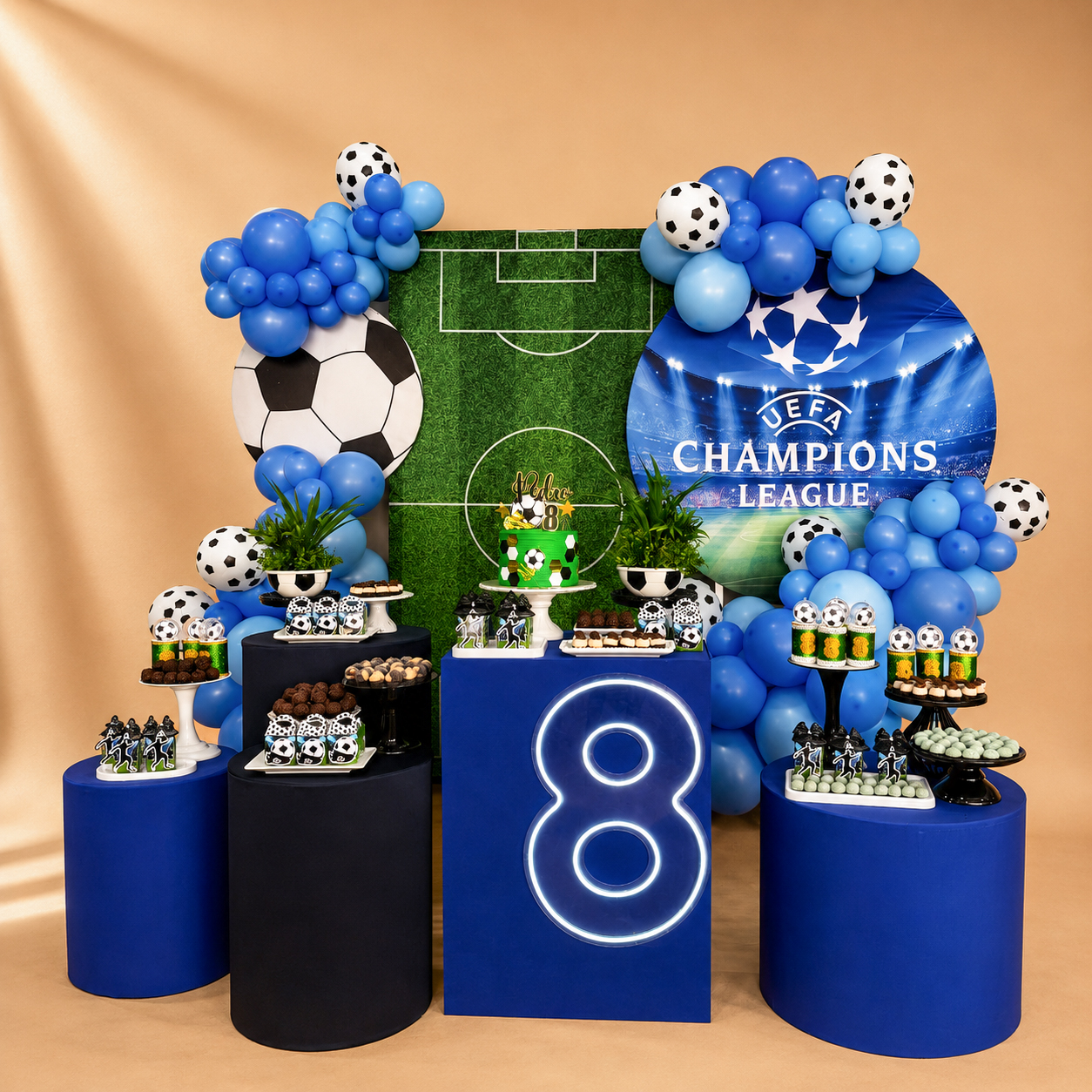 Cenário Médio Personalizado FUTEBOL CHAMPIONS LEAGUE 