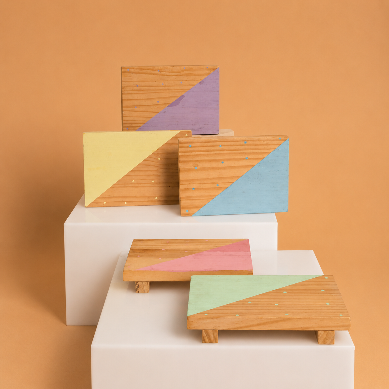 Kit Bases Geométricas Candy - 5Pcs.