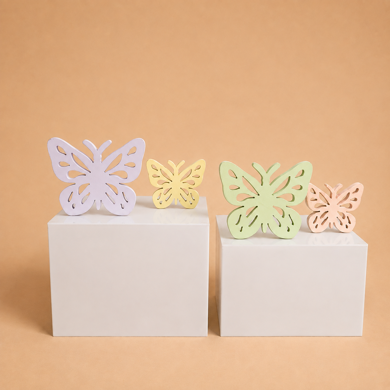 Kit Borboletas Candy Colors - 4Pcs.
