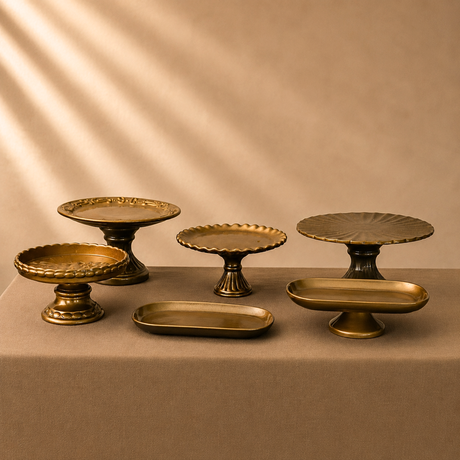 Kit de Bandejas DOURADO Envelhecido