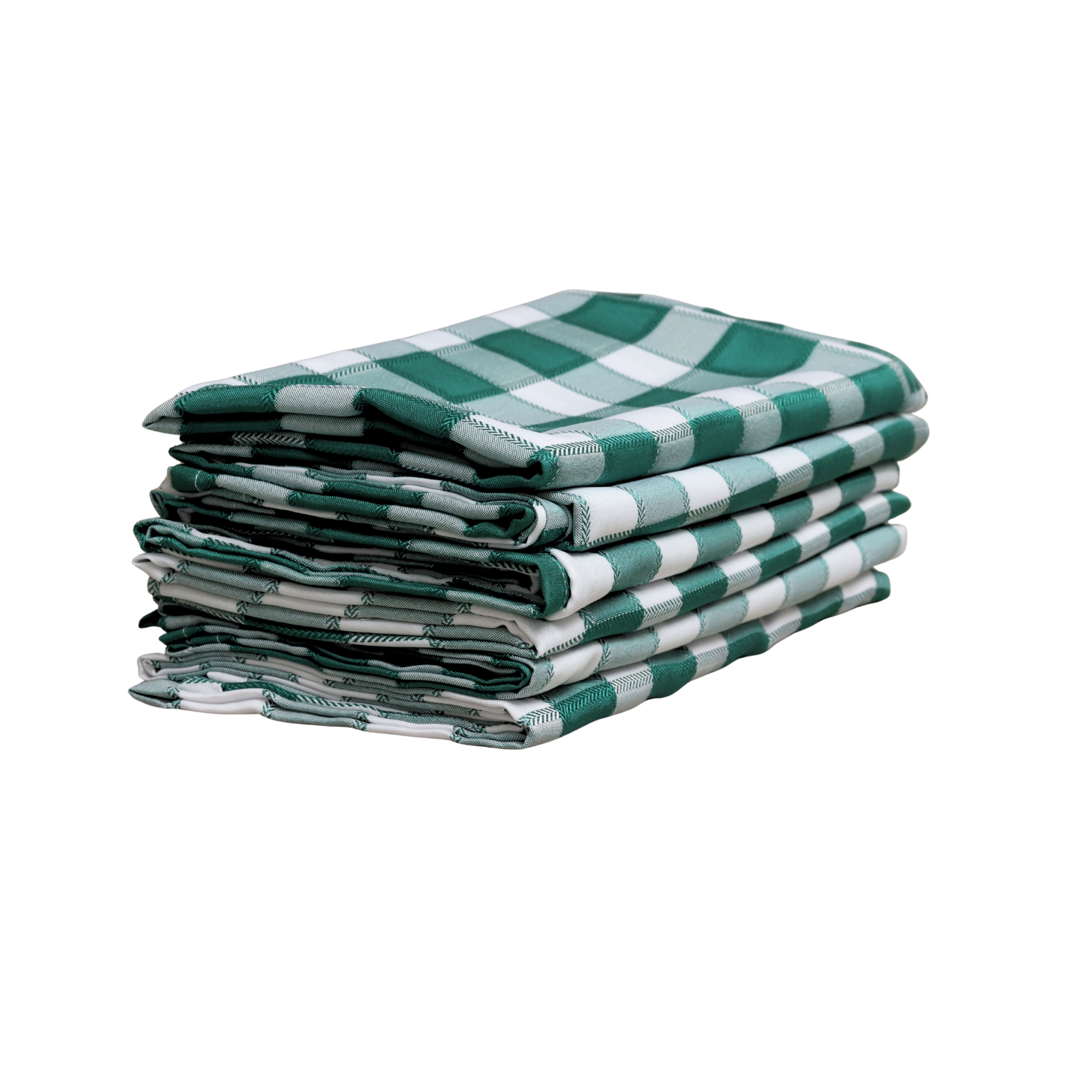 Toalha de Mesa Tecido QUADRADA 1,5 X 1,5 Quadriculada Verde/Branco