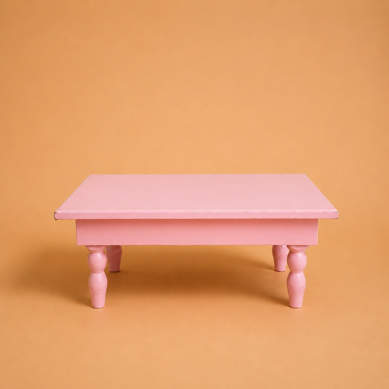 Mesa Baixa Torneada Rosa - 1Pc.