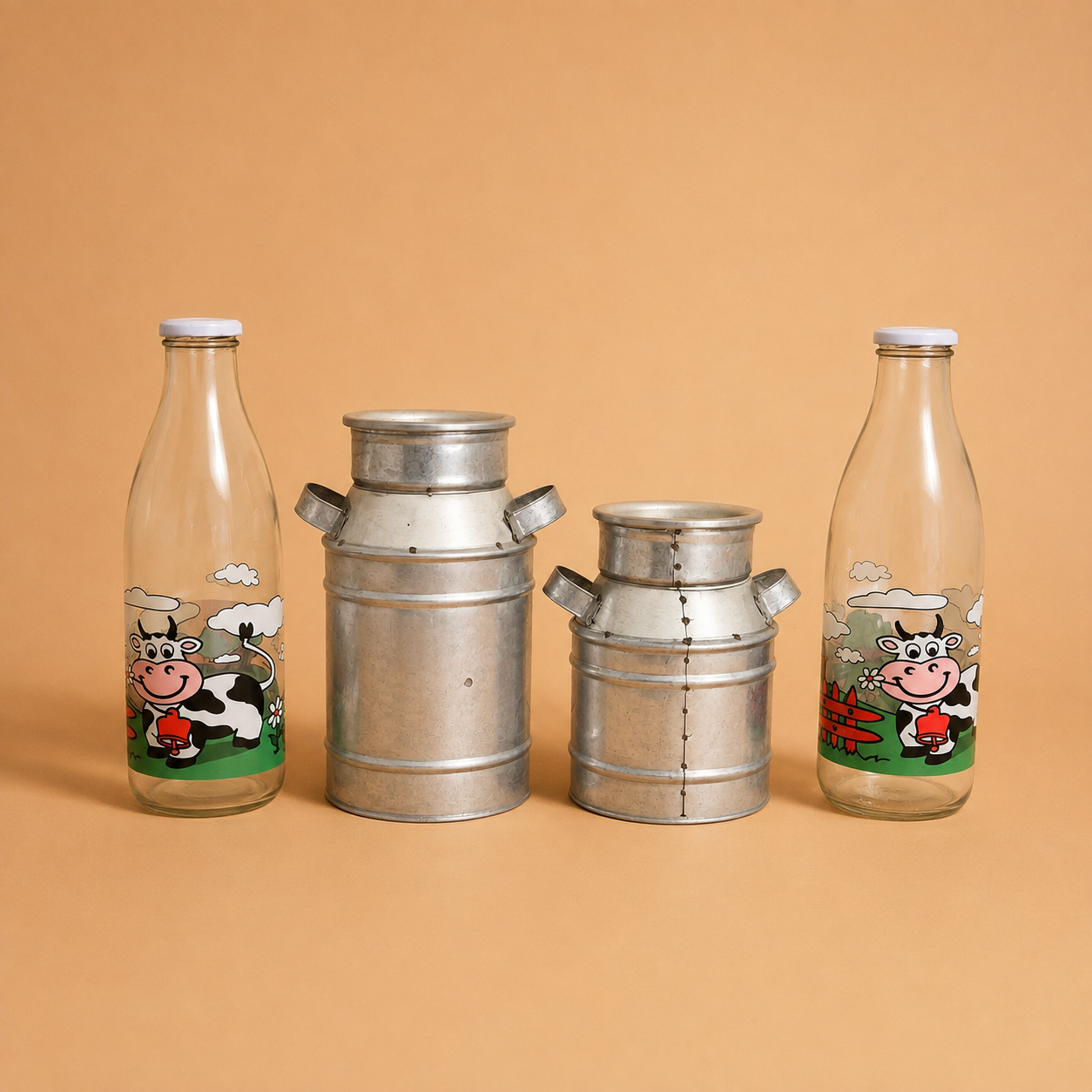 Kit Fazendinha Leite Vintage - 4Pcs.