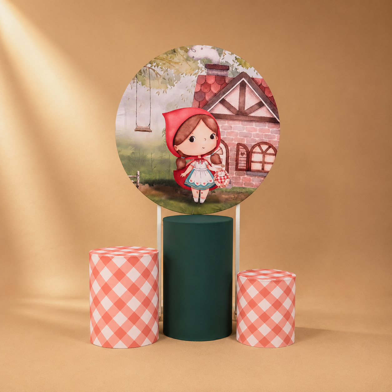 Kit Cilindros e Painel Personalizados - CHAPEUZINHO VERMELHO 