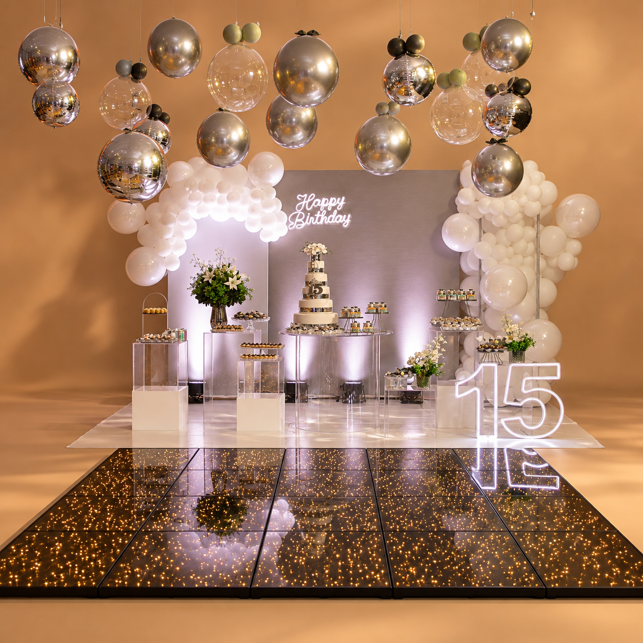 Cenário Personalizado Baile de 15 Anos