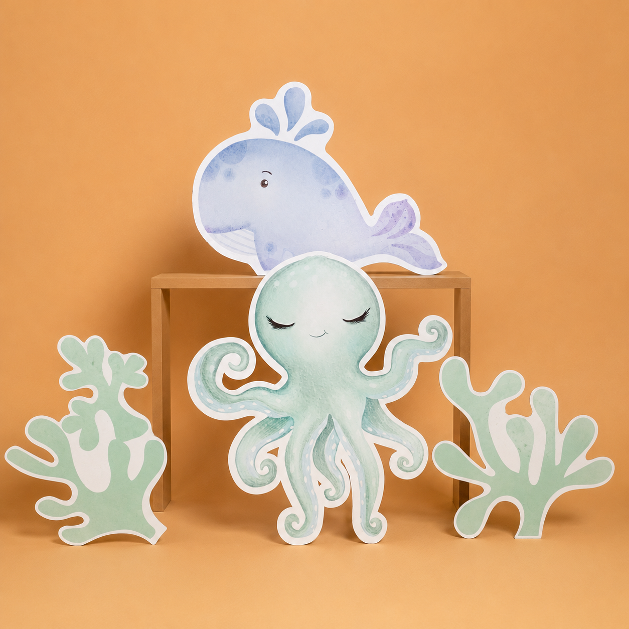 Display Personalizado - FUNDO DO MAR(4pcs)