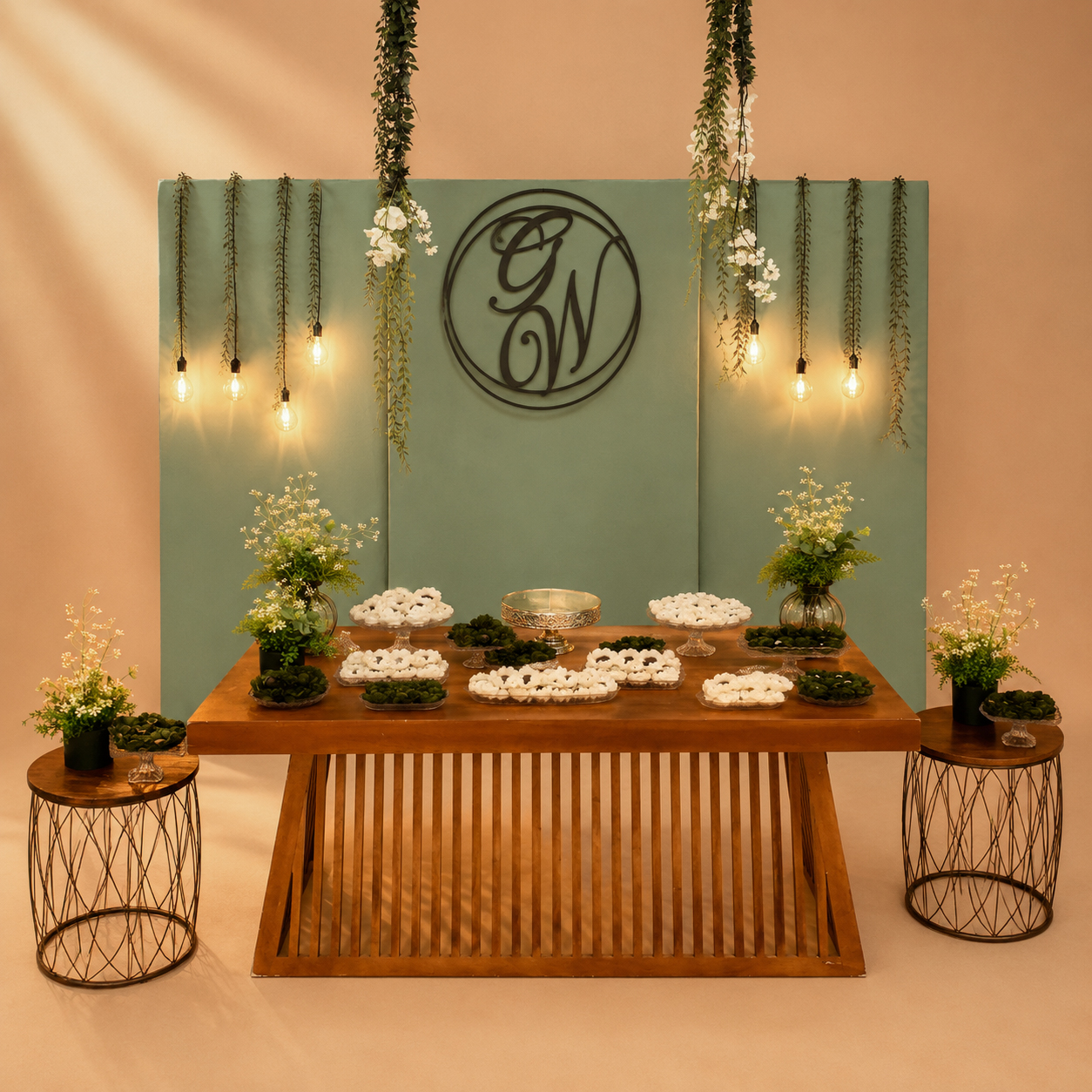Cenário Médio Personalizado RÚSTICO - CASAMENTO 