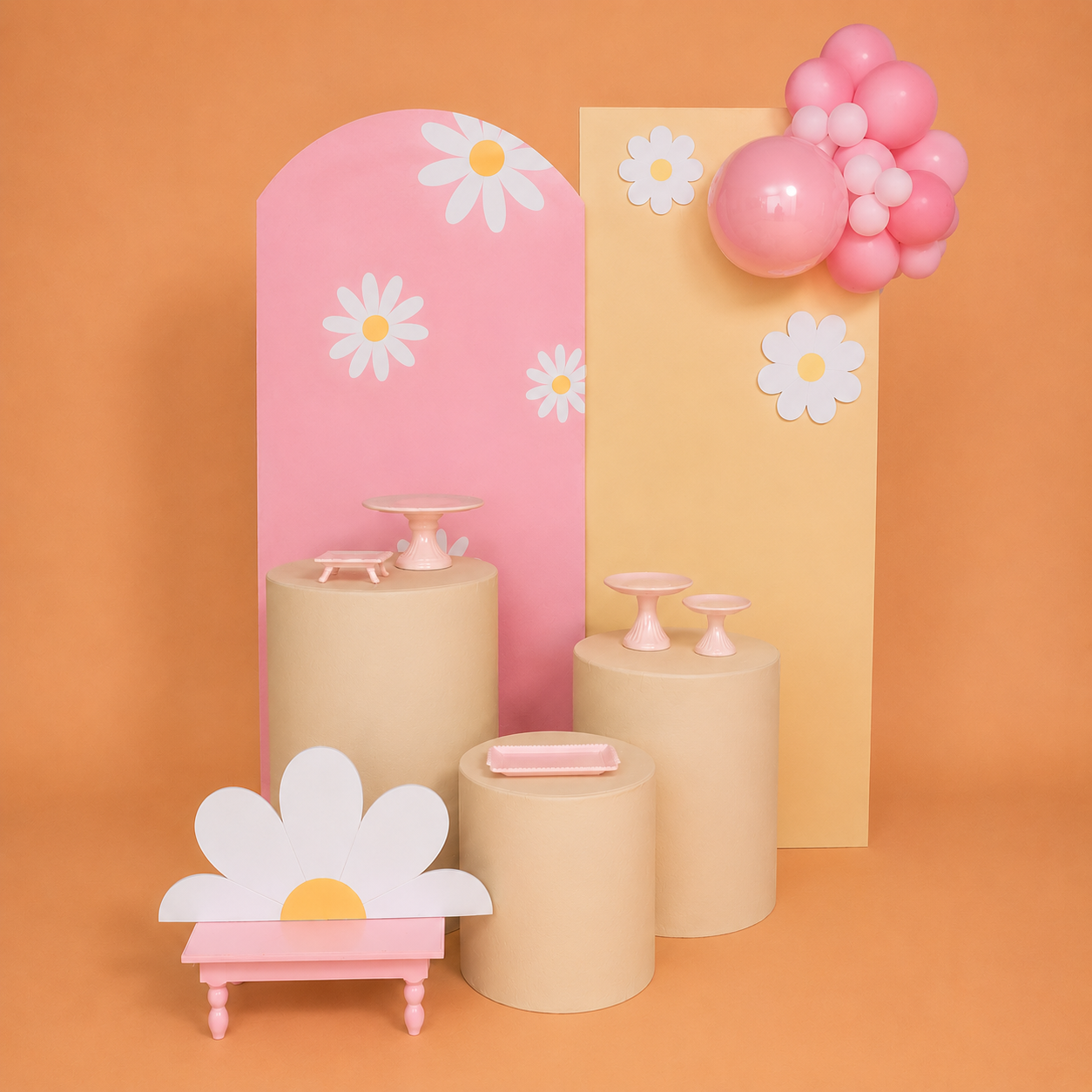Kit Cenário Premium Personalizado - JARDIN DE GIRASSÓIS 